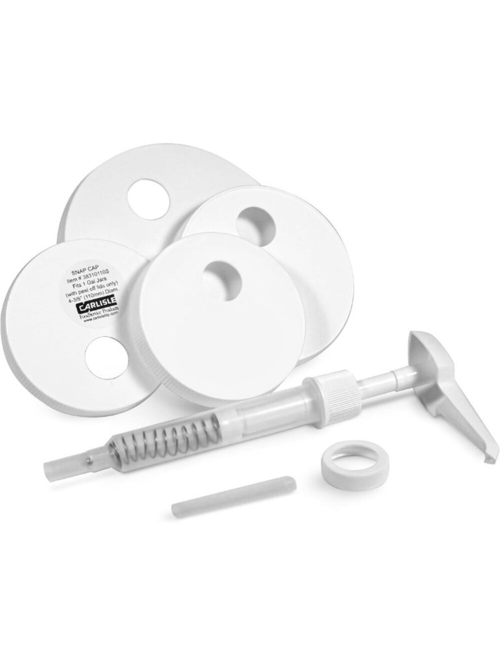 Universal Condiment Pump Dispenser Kit with 5 Lids - Perfect for Parties